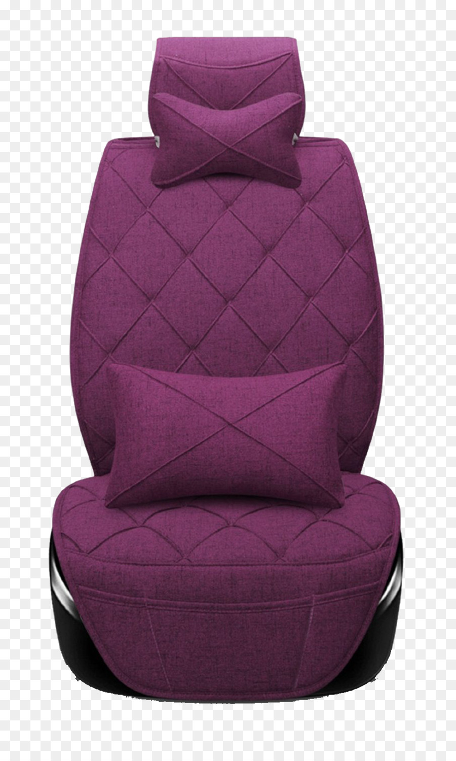 Asiento De Coche Morado，Almohadón PNG