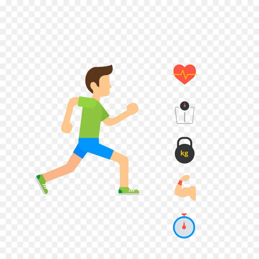 Hombre Corriendo，Ejercicio PNG