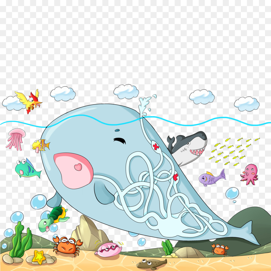 Ballena De Dibujos Animados，Ballena PNG