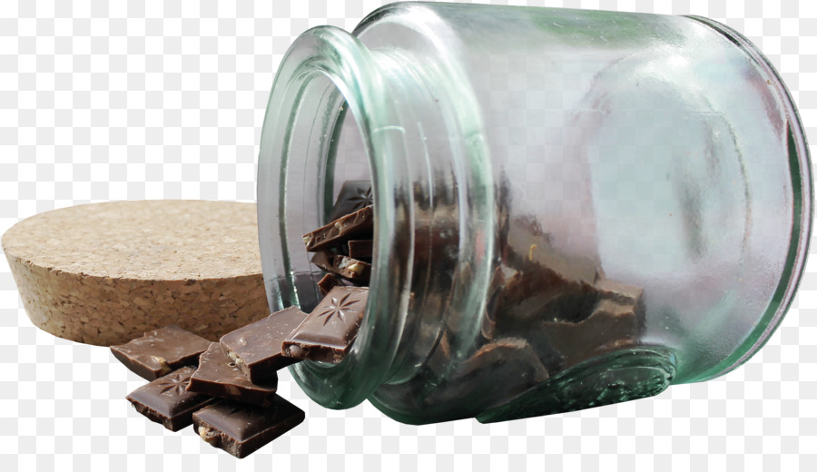 Tarro De Cristal Con Chocolate，Recipiente PNG