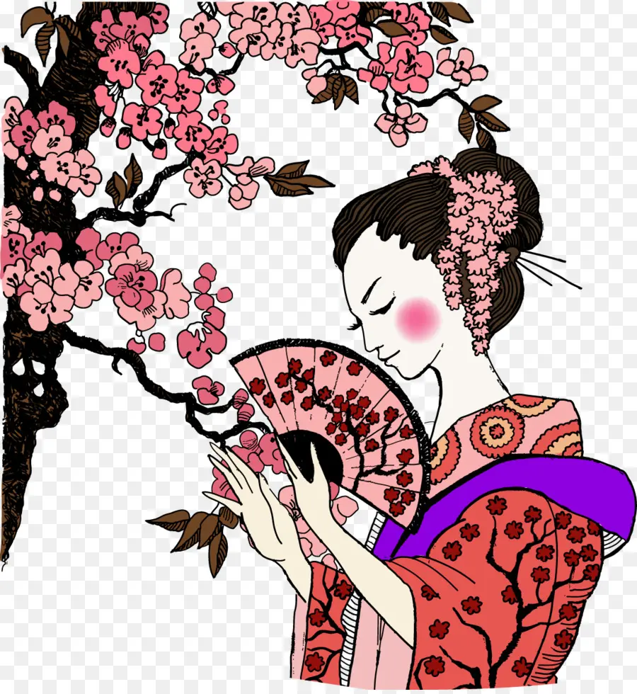 Japón，Geisha PNG