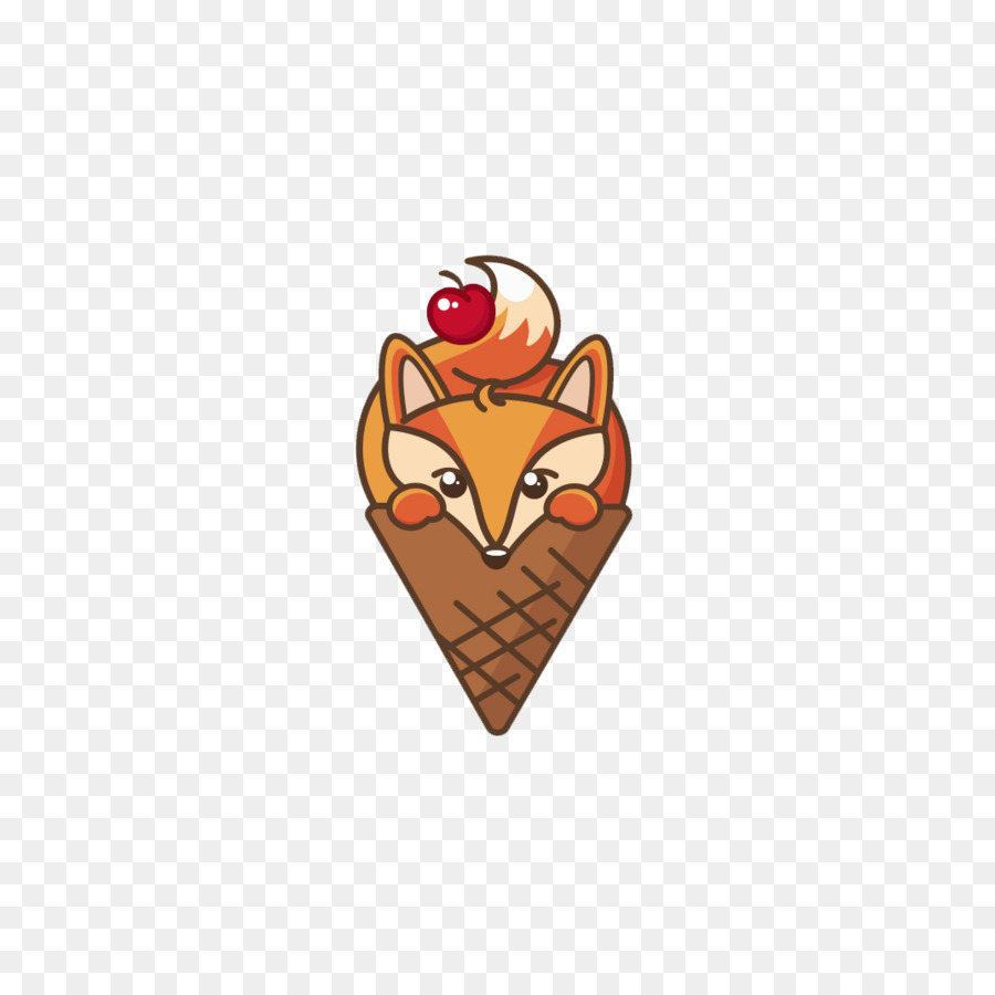 Helado De Zorro，Postre PNG