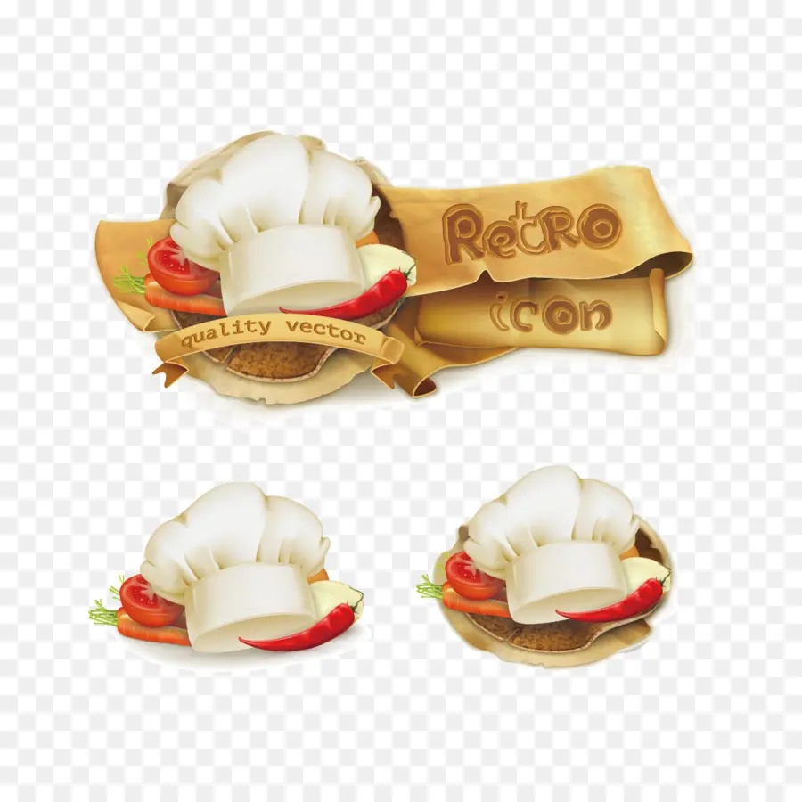 Gorro De Cocinero，Retro PNG