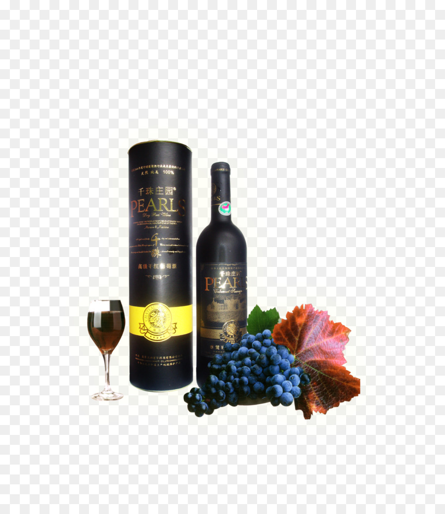 Botella De Vino，Uvas PNG