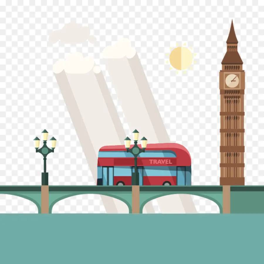 Autobús De Londres，Gran Ben PNG