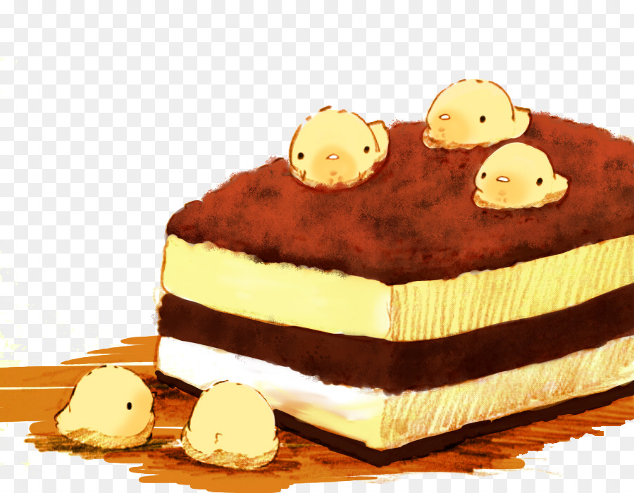 Pastel Con Pollitos，Postre PNG