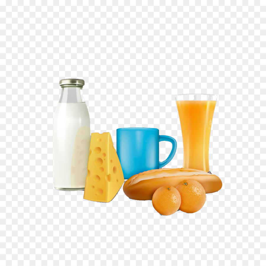 Jugo De Naranja，La Leche PNG