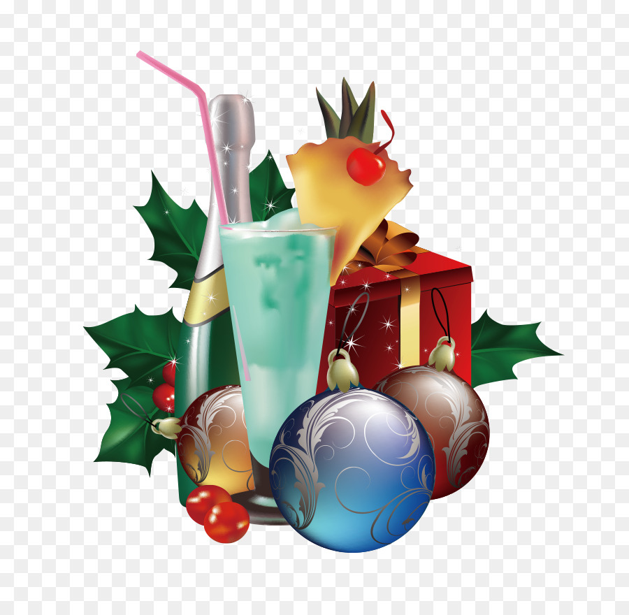 Champagne，La Navidad PNG