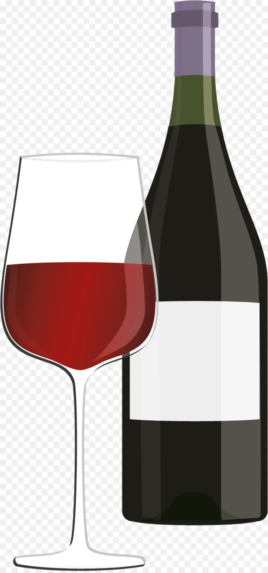 Botella De Vino Y Copa，Vino PNG