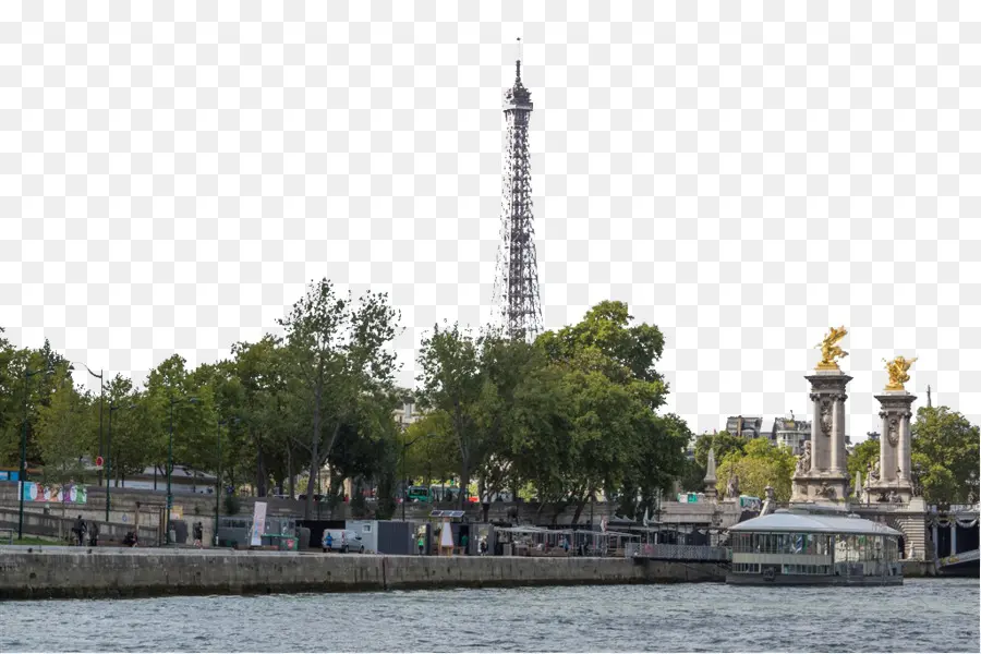 La Torre Eiffel，Sena PNG