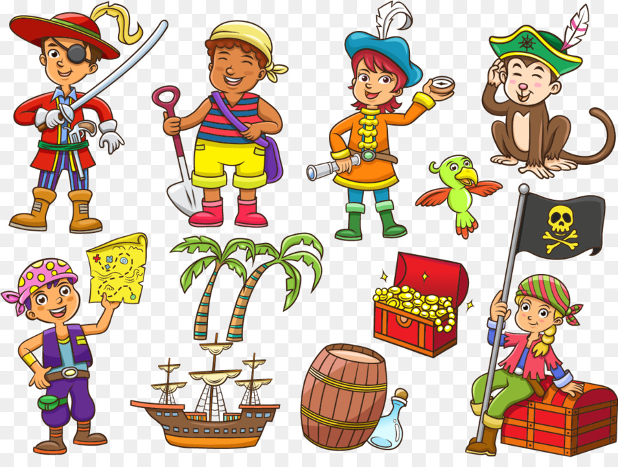 Piratas，Niños PNG