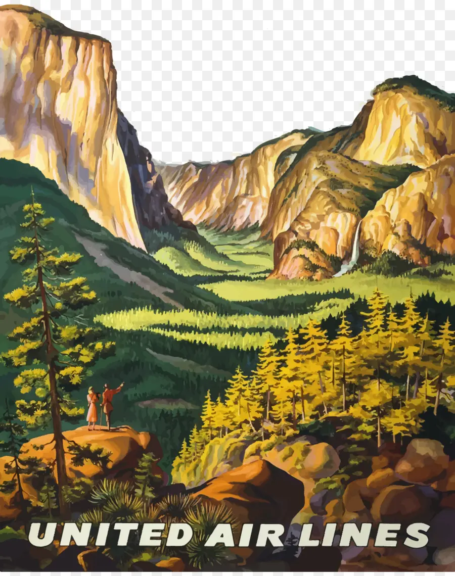 El Valle De Yosemite，El Parque Nacional De Yosemite PNG