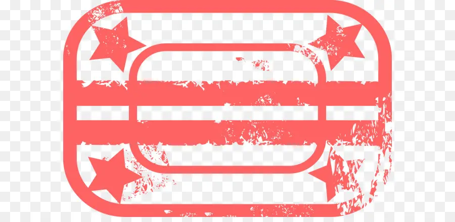 Estampilla，Rojo PNG