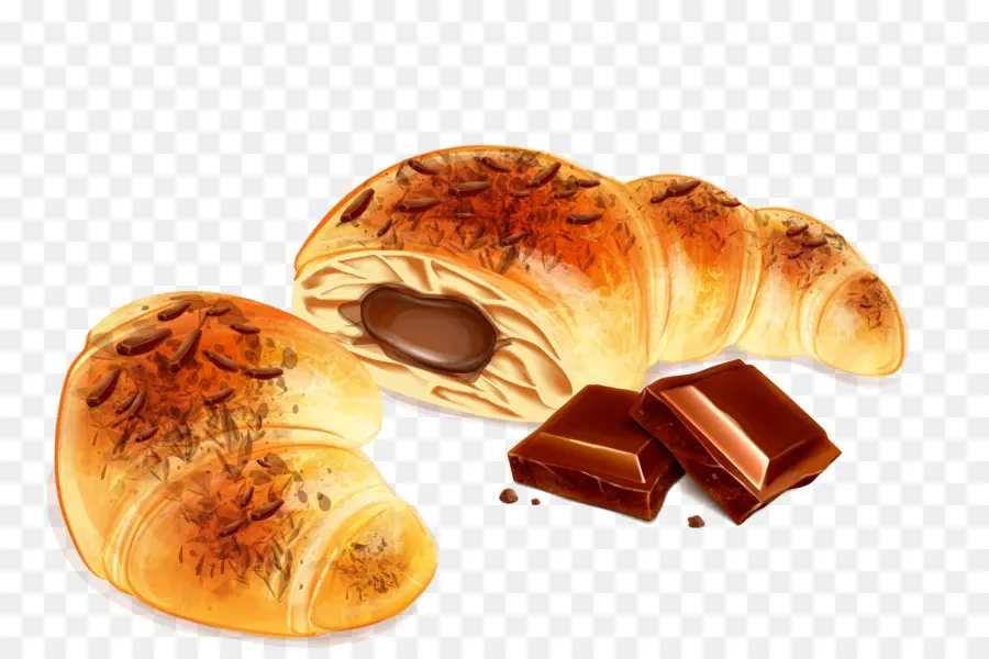 Croissant，Panadería PNG