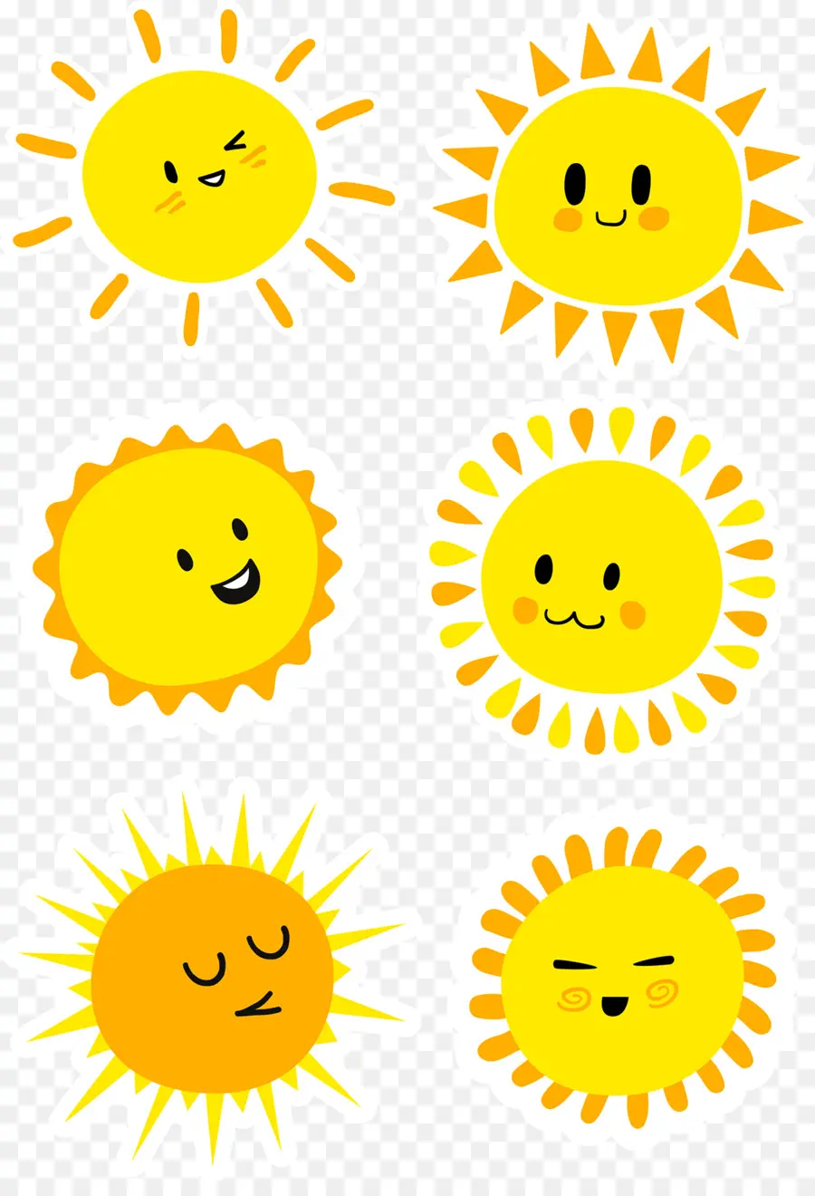 Iconos Del Sol，Sonriente PNG