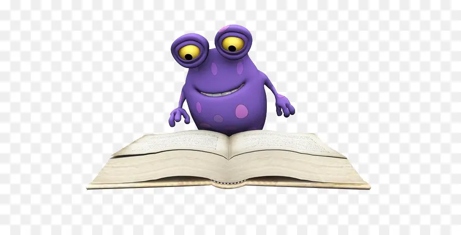 Lectura Del Monstruo Morado，Libro PNG