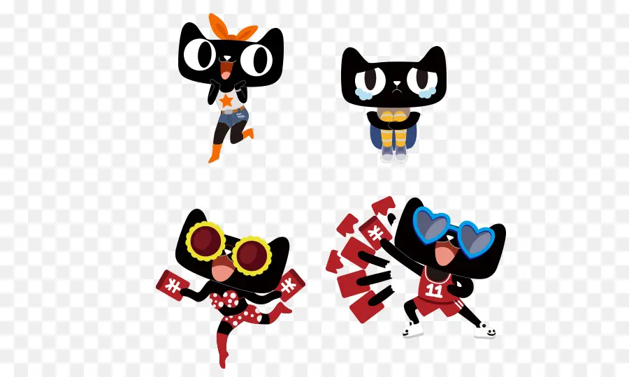 Gatos Negros，Animales PNG