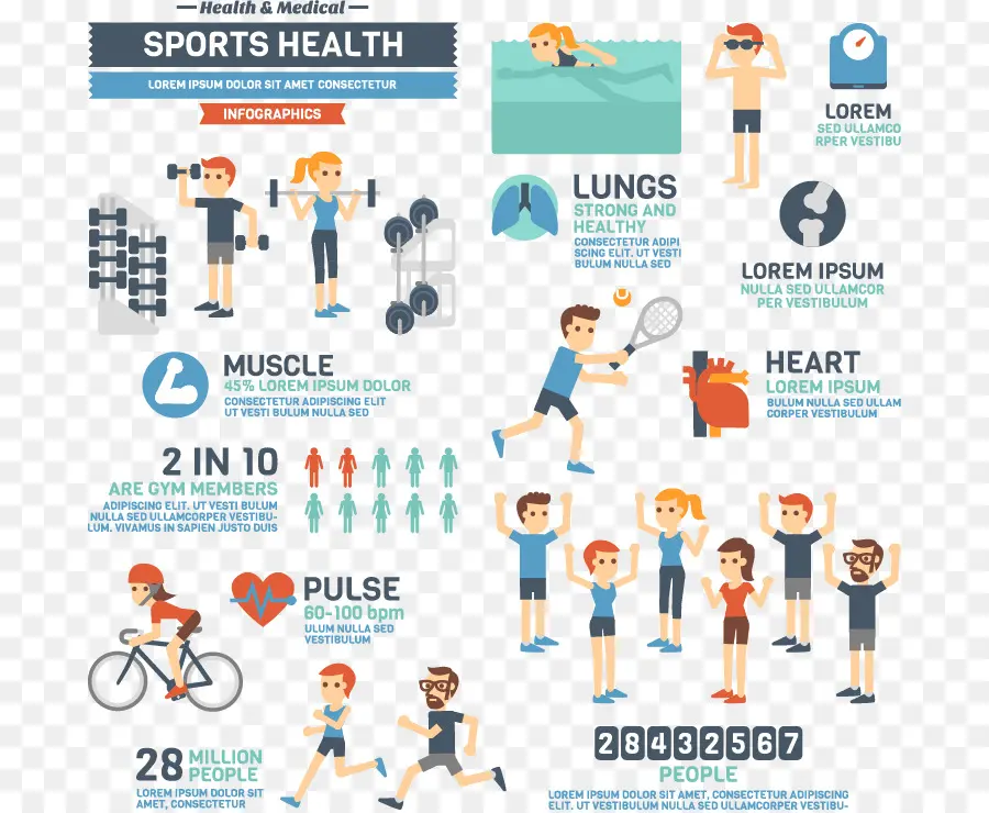 Infografía De Salud Deportiva，Ejercicio PNG