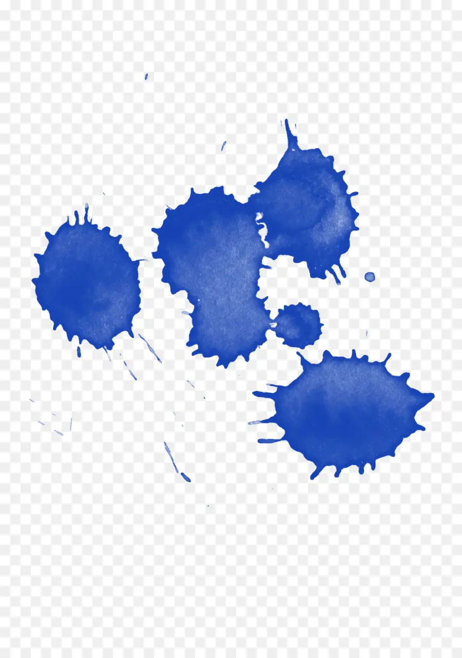 Manchas De Tinta Azul，Tinta PNG