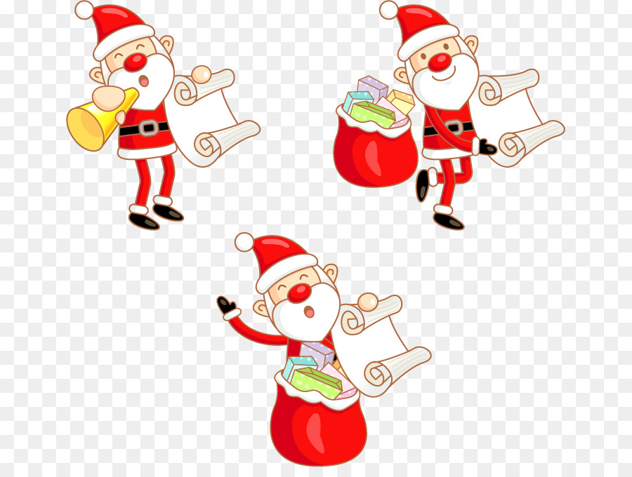 Santa Claus，De Dibujos Animados PNG