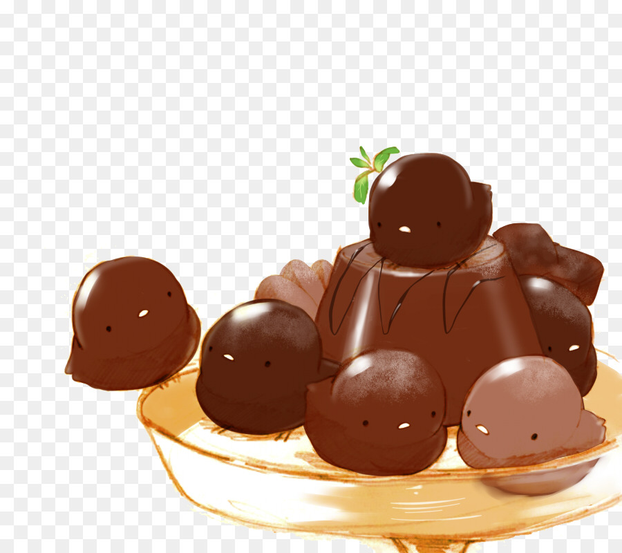 Pudín De Chocolate，Postre PNG