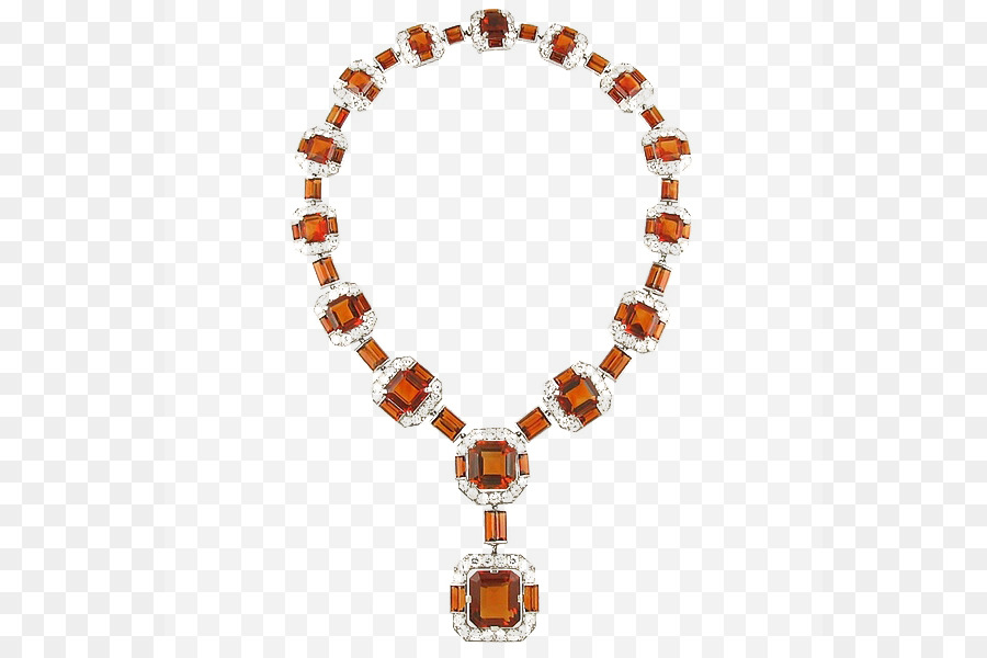 Collar De Gemas Naranja，Gemas PNG