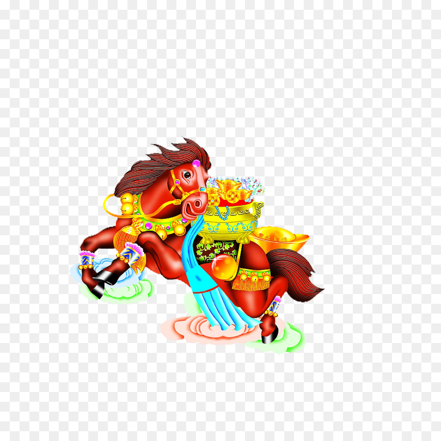 Caballo，Año Nuevo Chino PNG