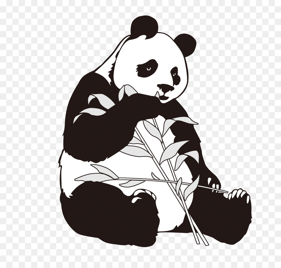 Panda，Bambú PNG