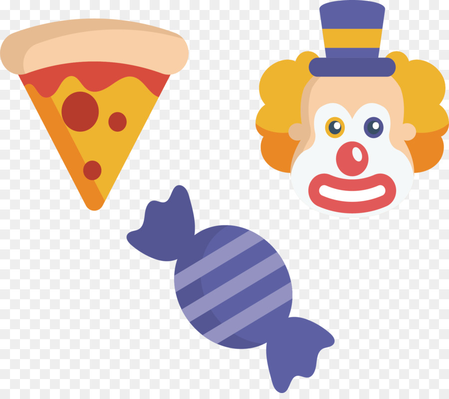 Pizza Y Payaso，Alimento PNG