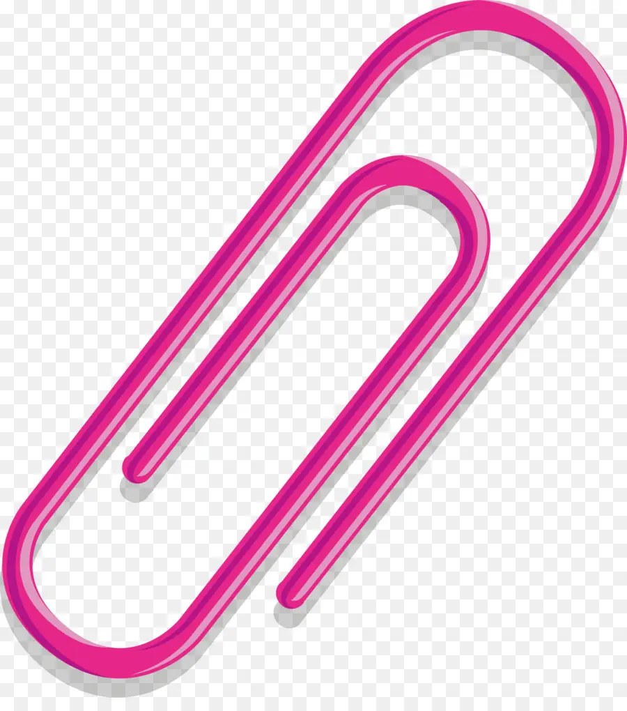 Clip Rosa，Material De Oficina PNG