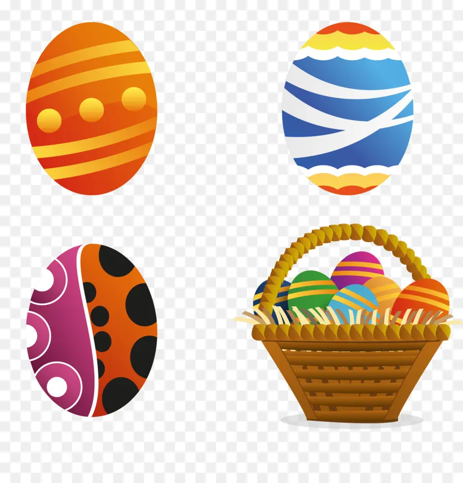 Huevos De Pascua，Cesta PNG