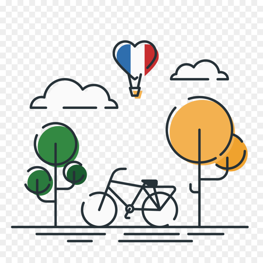 Bicicleta Y árbol，Naturaleza PNG