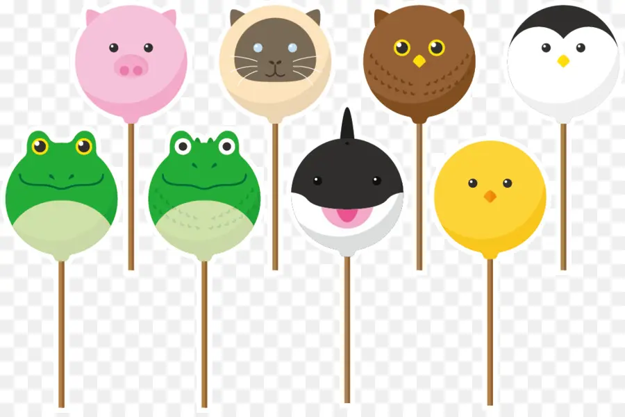 Piruletas De Animales，Dulce PNG