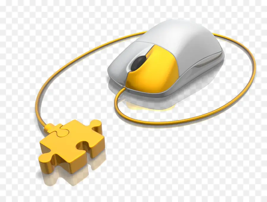 Ratón Rompecabezas Amarillo，Computadora PNG