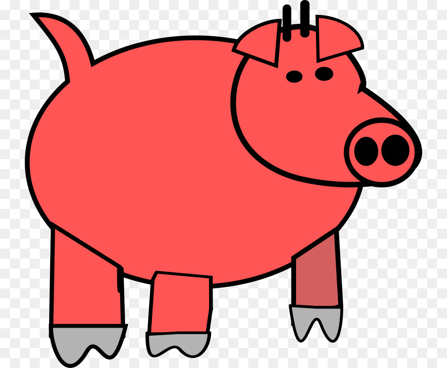 Cerdo Doméstico，De Dibujos Animados PNG