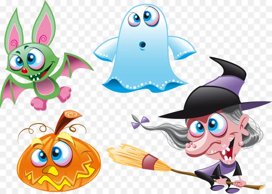 Personajes De Halloween，Fantasma PNG