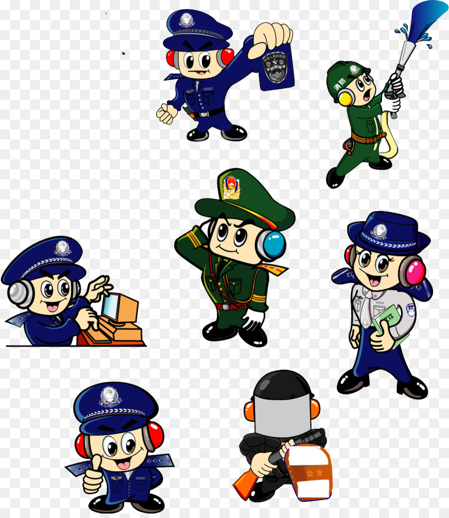 Oficial De Policía，De Dibujos Animados PNG