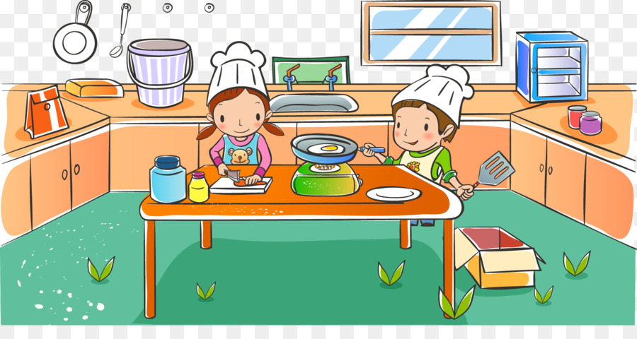 Niños Cocinando，Cocina PNG