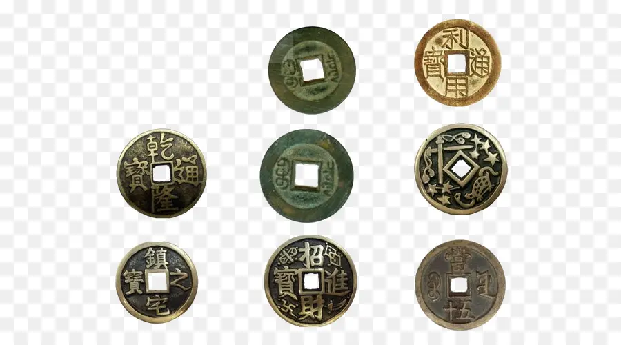 Monedas Antiguas，Chino PNG