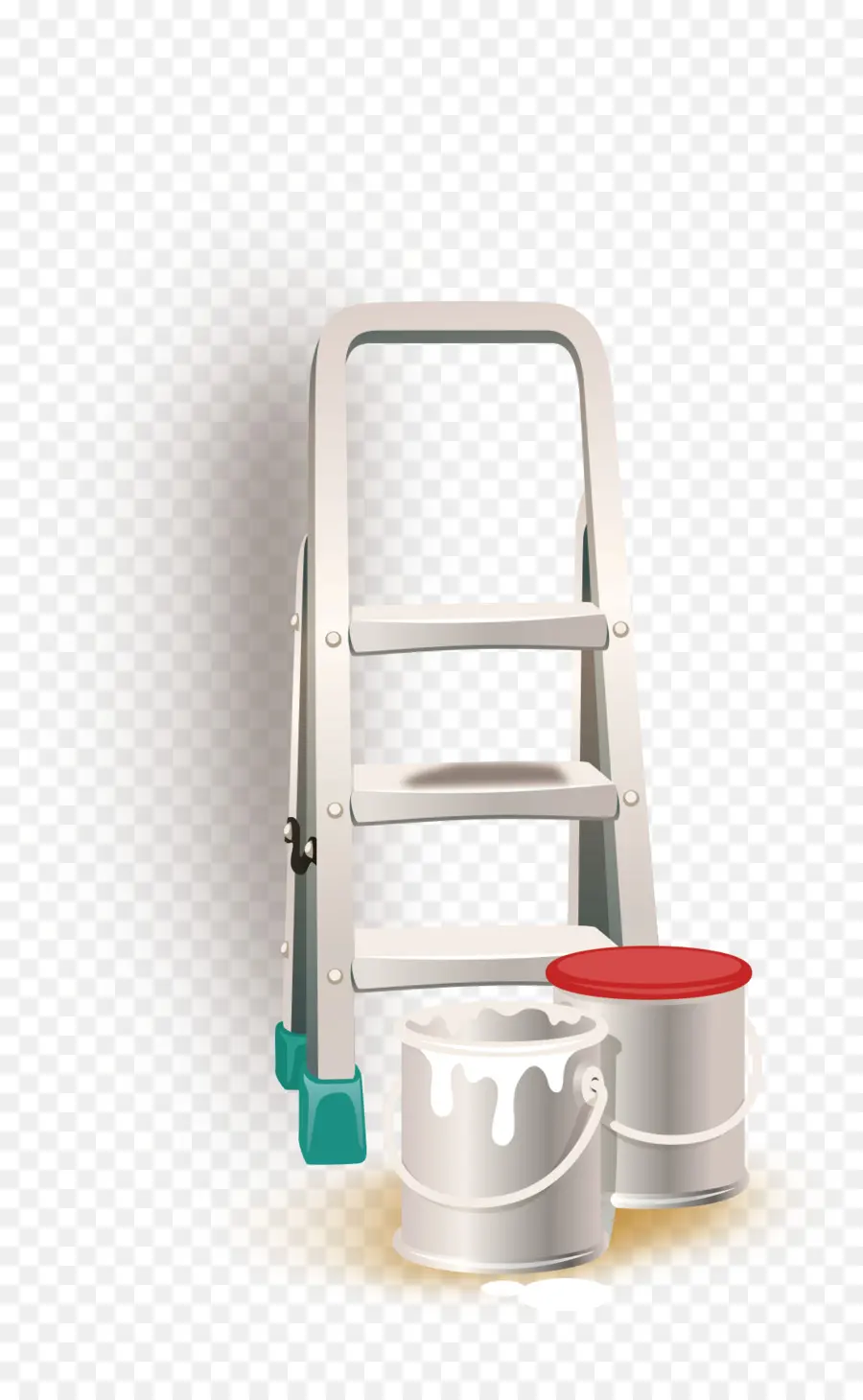 Escalera Y Pintura，Cuadro PNG