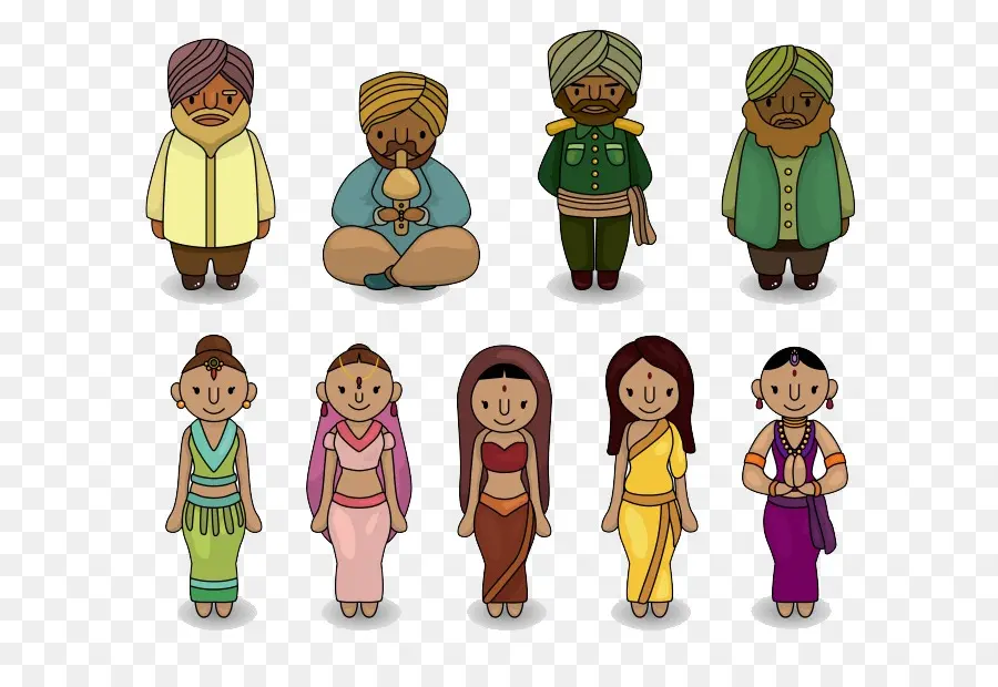 La India，De Dibujos Animados PNG