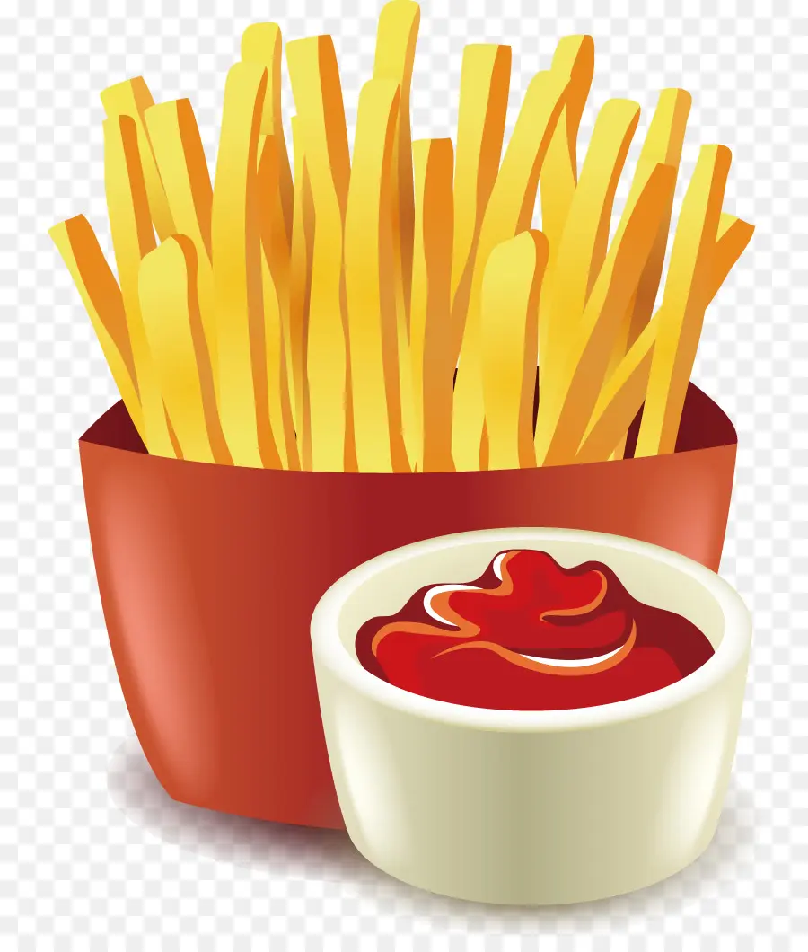 Papas Fritas Con Salsa De Tomate，Bocadillo PNG