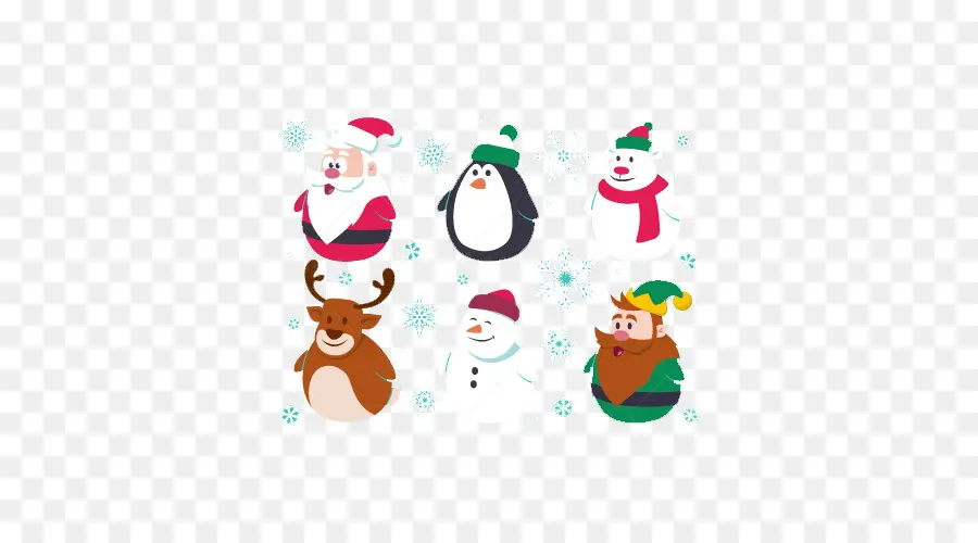 Personajes Navideños，Papá Noel PNG