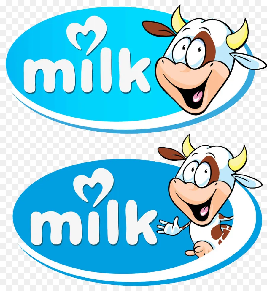 Logotipo De Leche，Vaca PNG