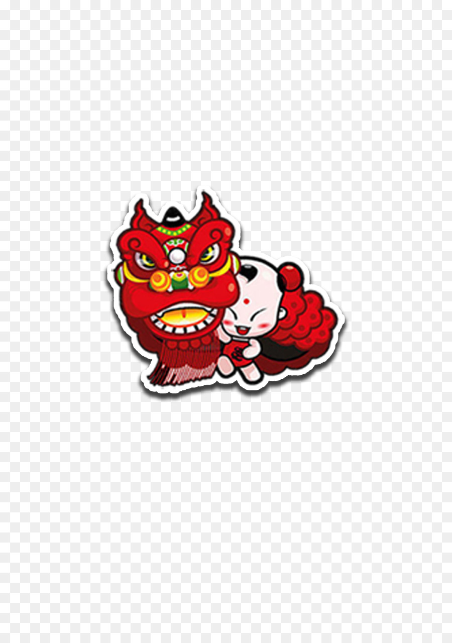 Danza Del León Rojo，Chino PNG