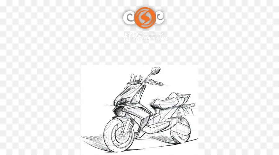 Bosquejo De Scooter，Moto PNG