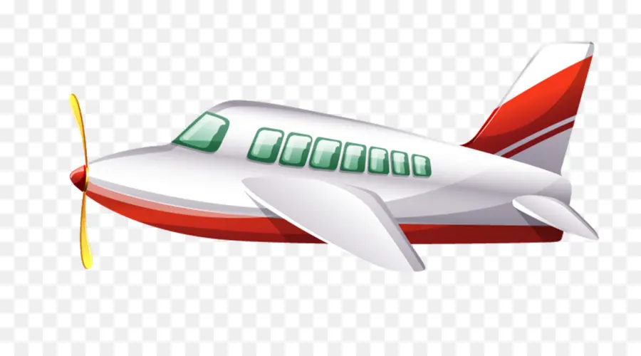 Avión Blanco Y Rojo，Vuelo PNG