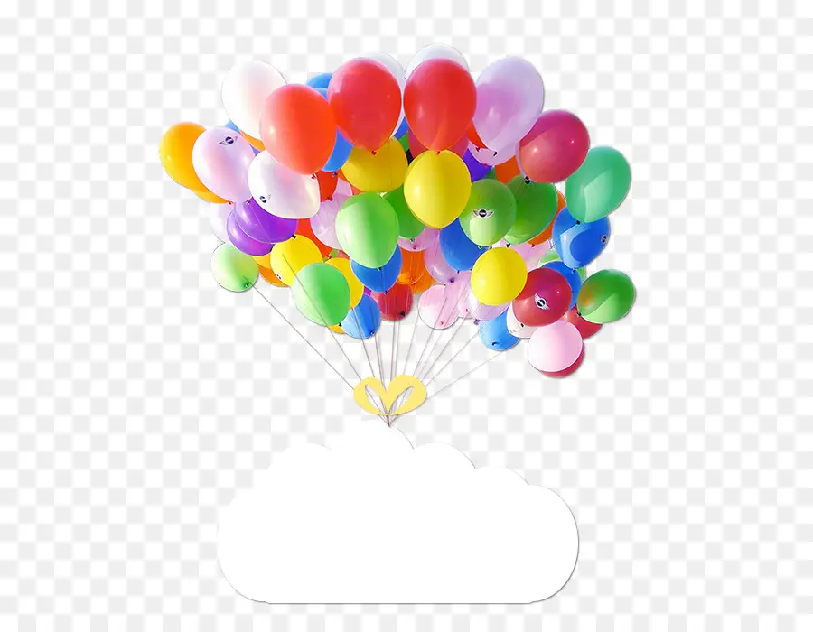 Globos Coloridos，Nube PNG