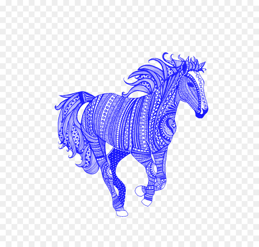 Caballo Azul，Equino PNG