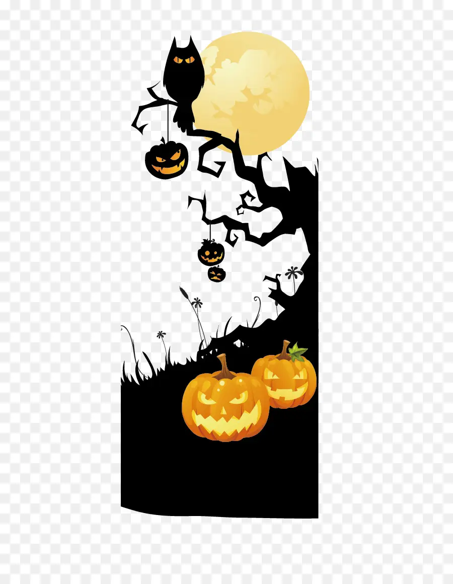 Calabazas De Halloween，Jack O' Lantern PNG